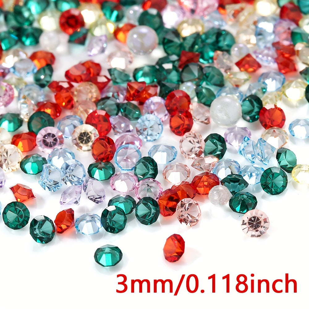 Christmas Glass Spacer Beads