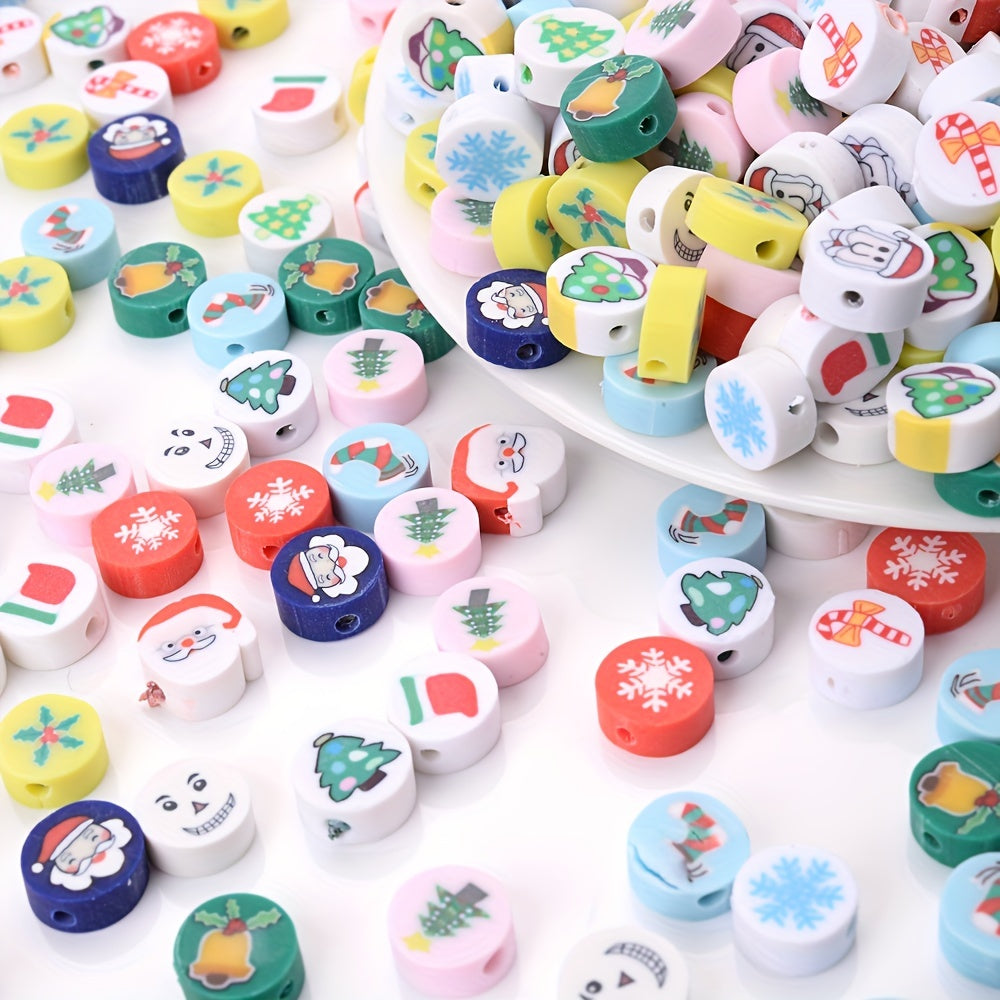 Christmas Polymer Clay Beads