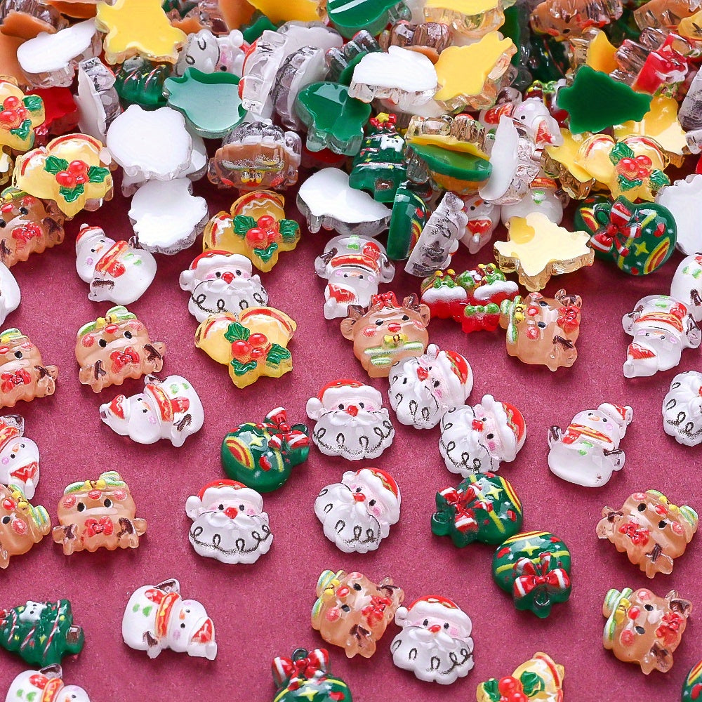 Christmas Resin Flatback Embellishments