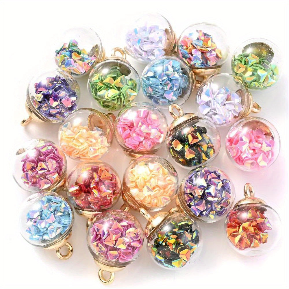 AB Glass Crystal Ball Pendant Charms