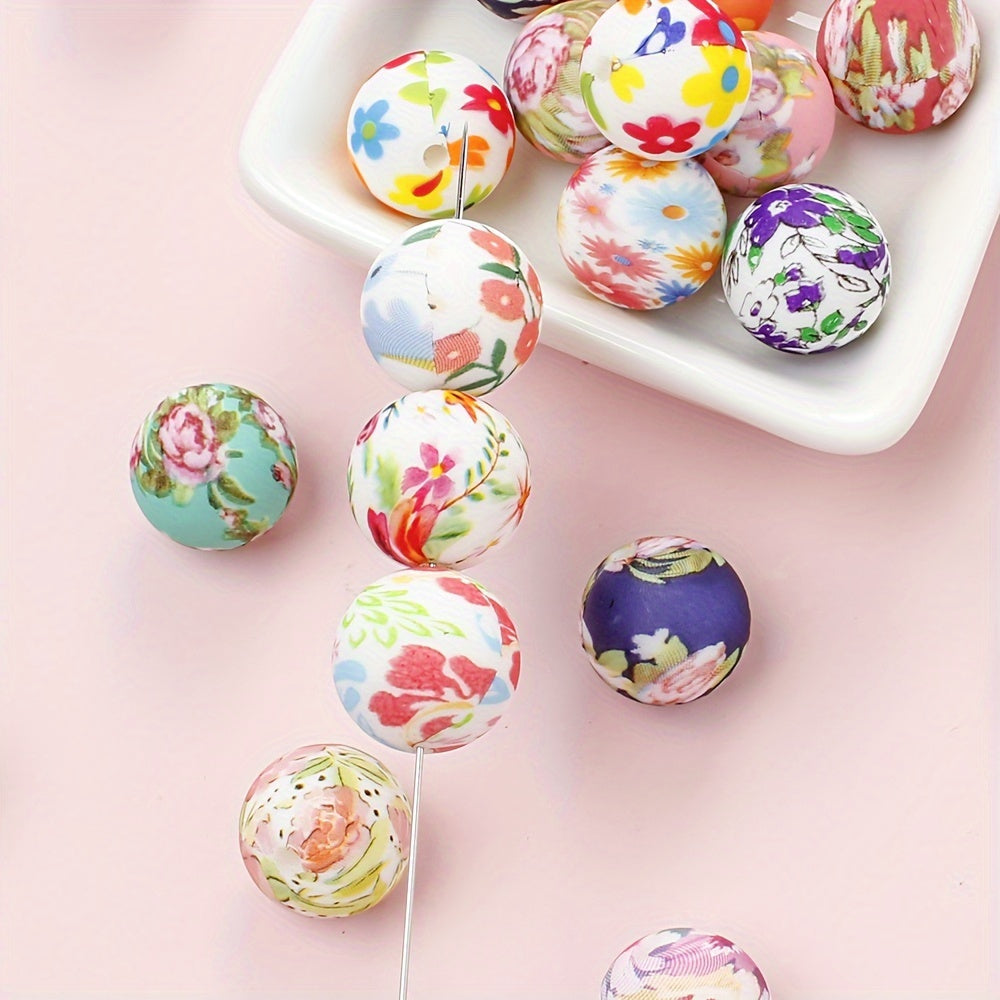Printed Silicone Focal Beads
