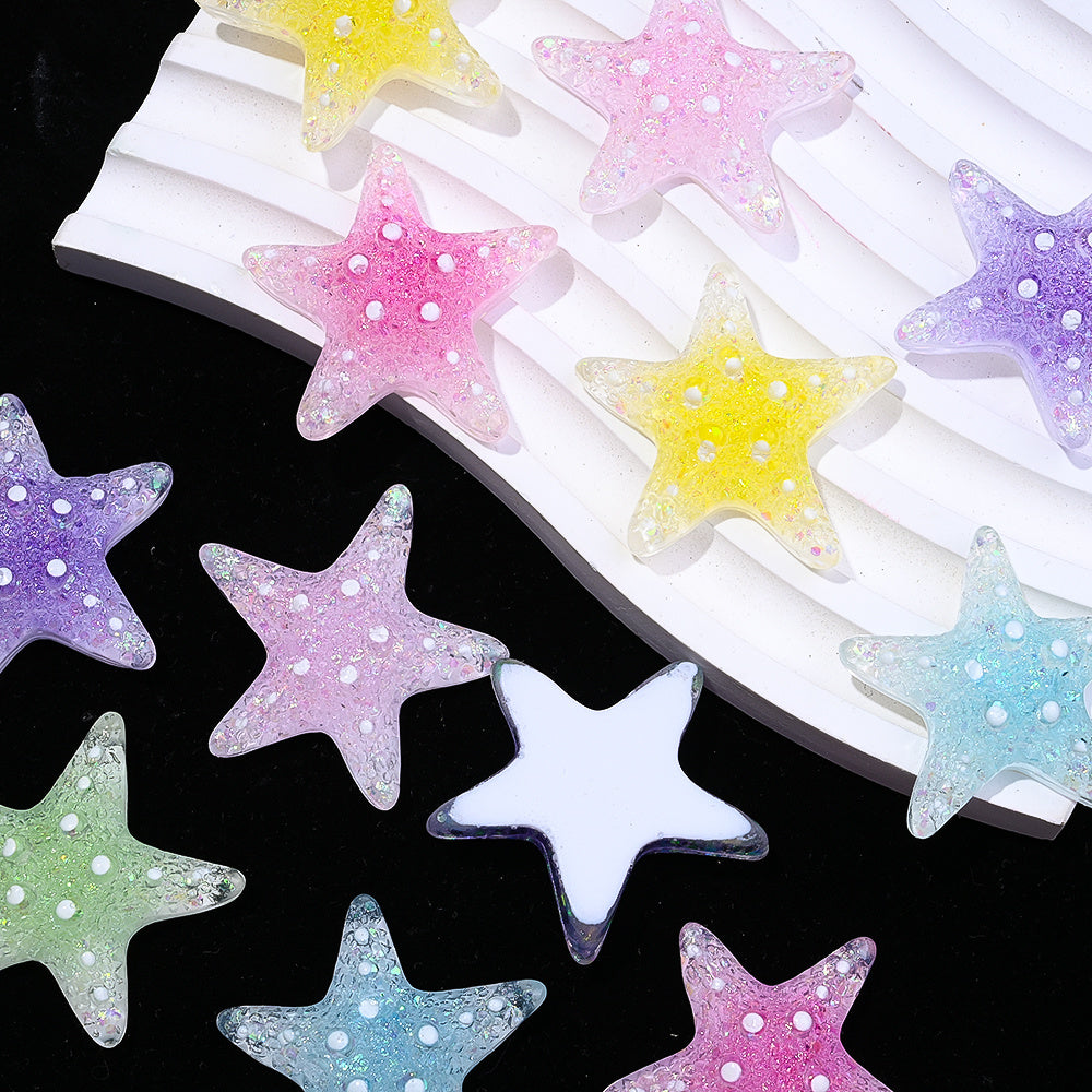 Five-Star Resin Patch Beads