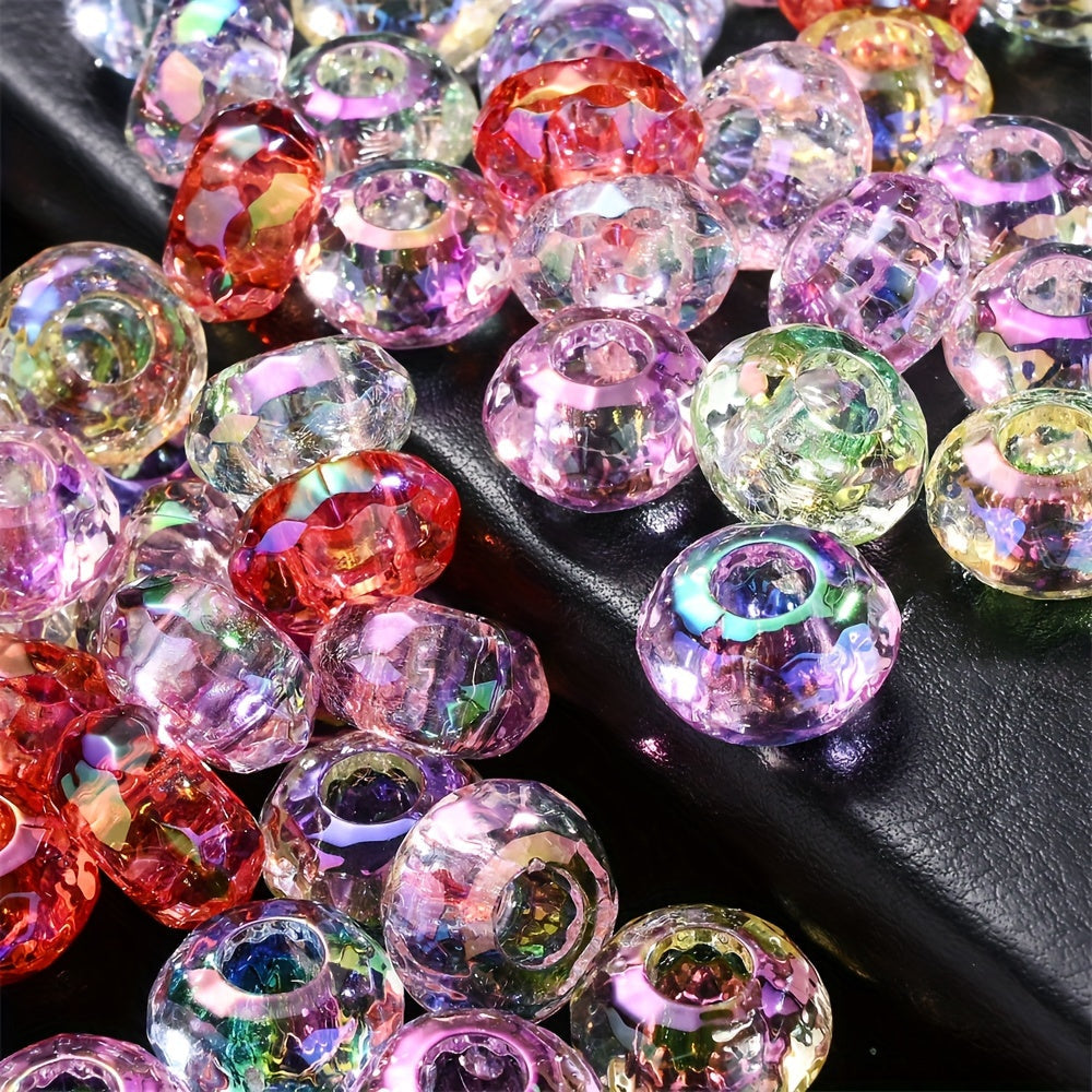 20PCS 9×15mm Large-Hole Acrylic Spacer Beads