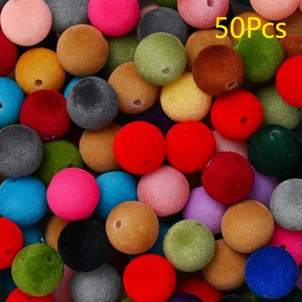 Frosted Round Acrylic Beads