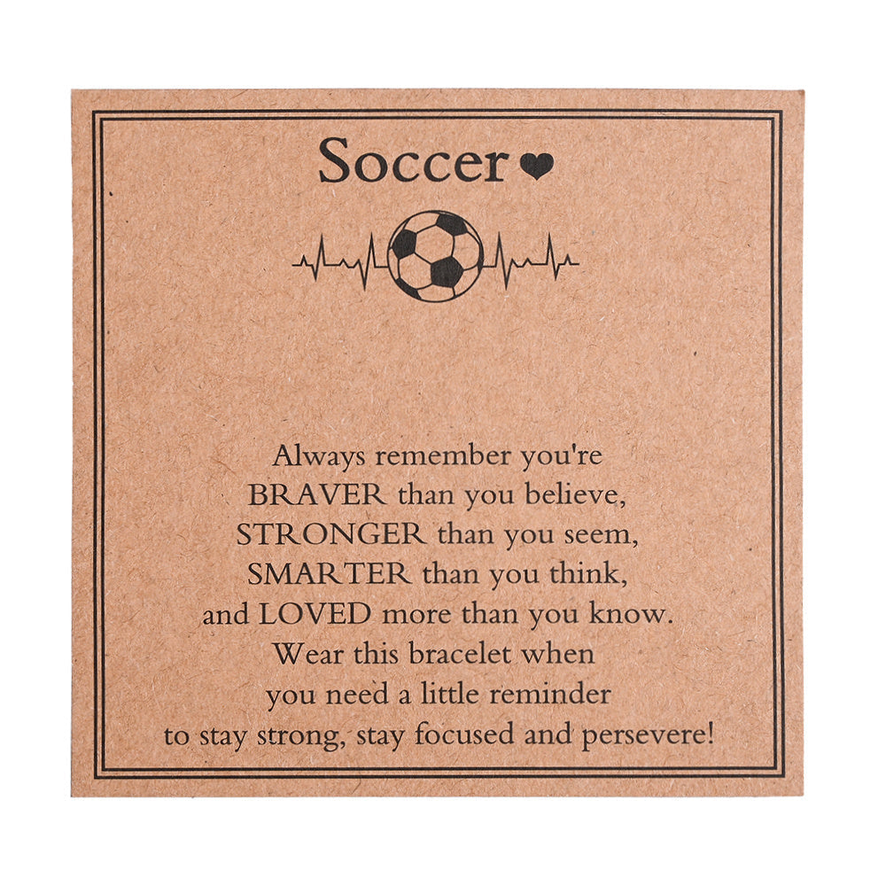 100PCS Football Theme Kraft Paper Card Set