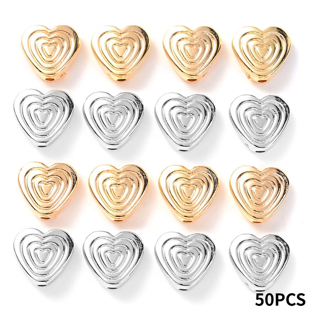 CCB Heart Spacer Beads