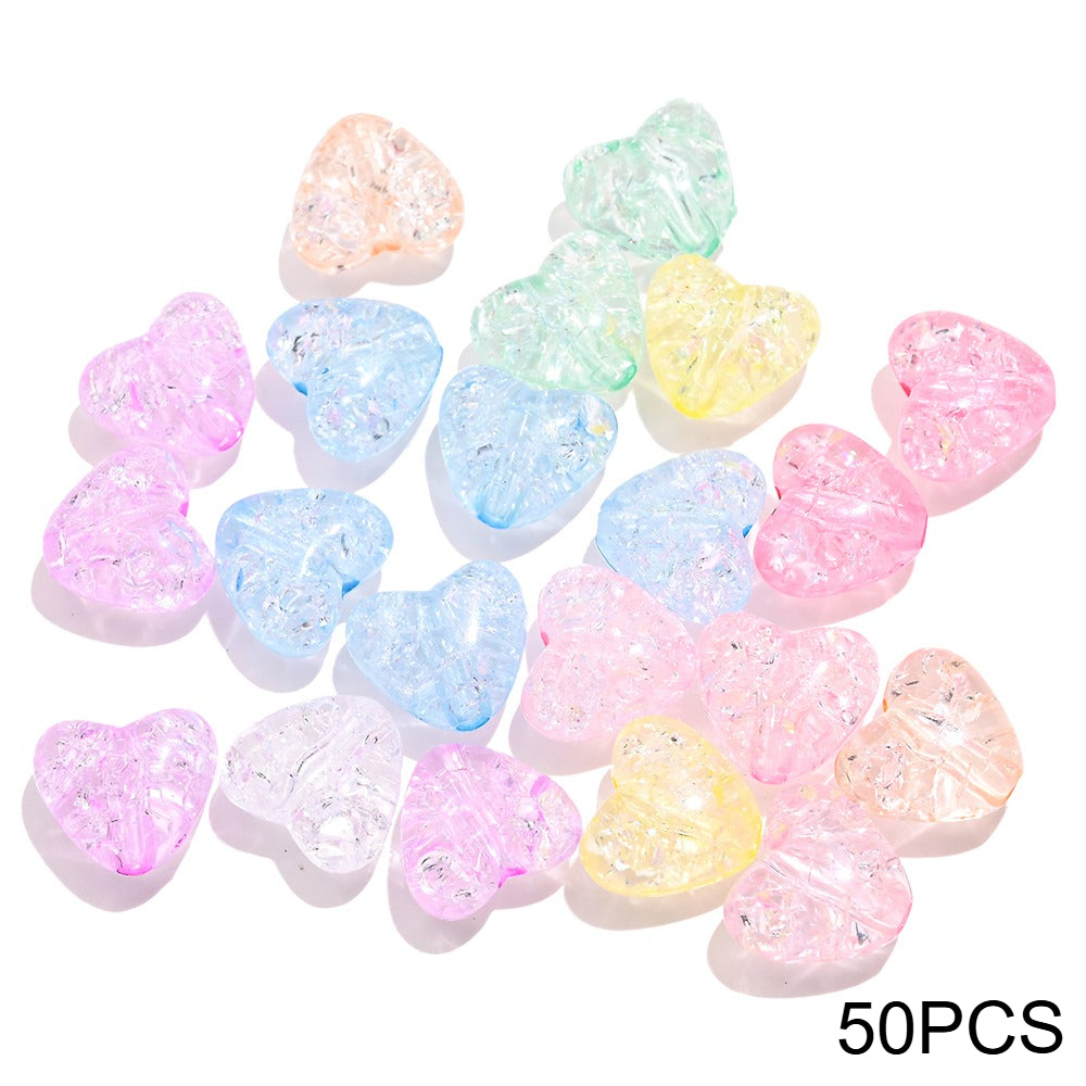 Acrylic Popped Crystal Love Beads