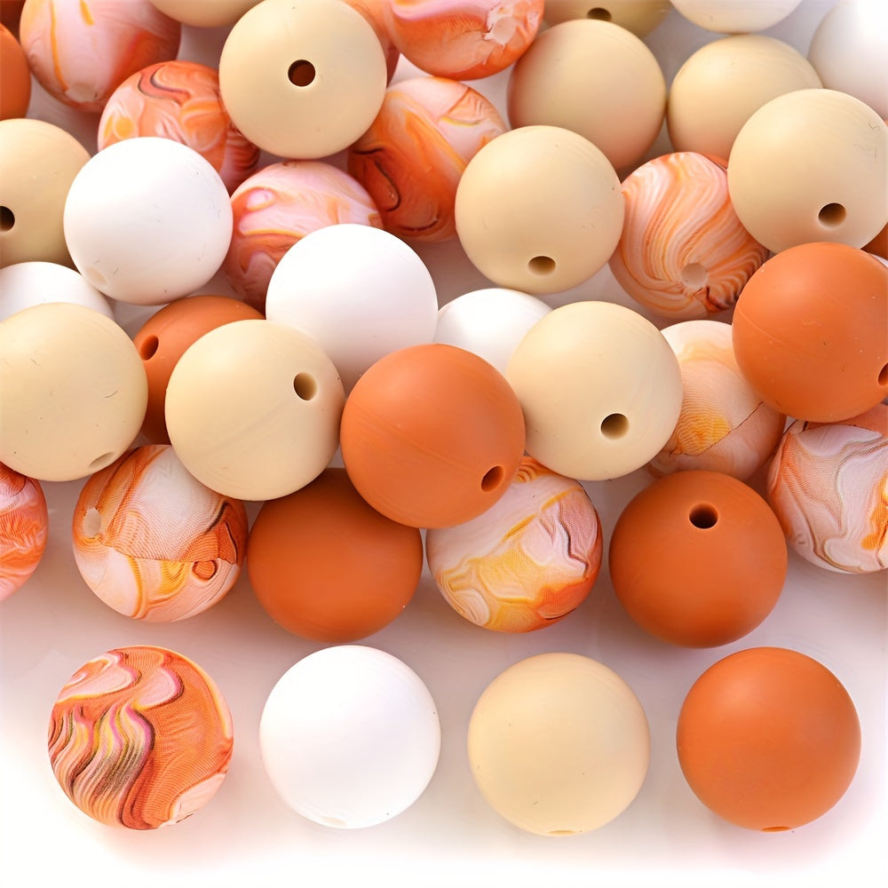 Mixed Color Heart Silicone Beads