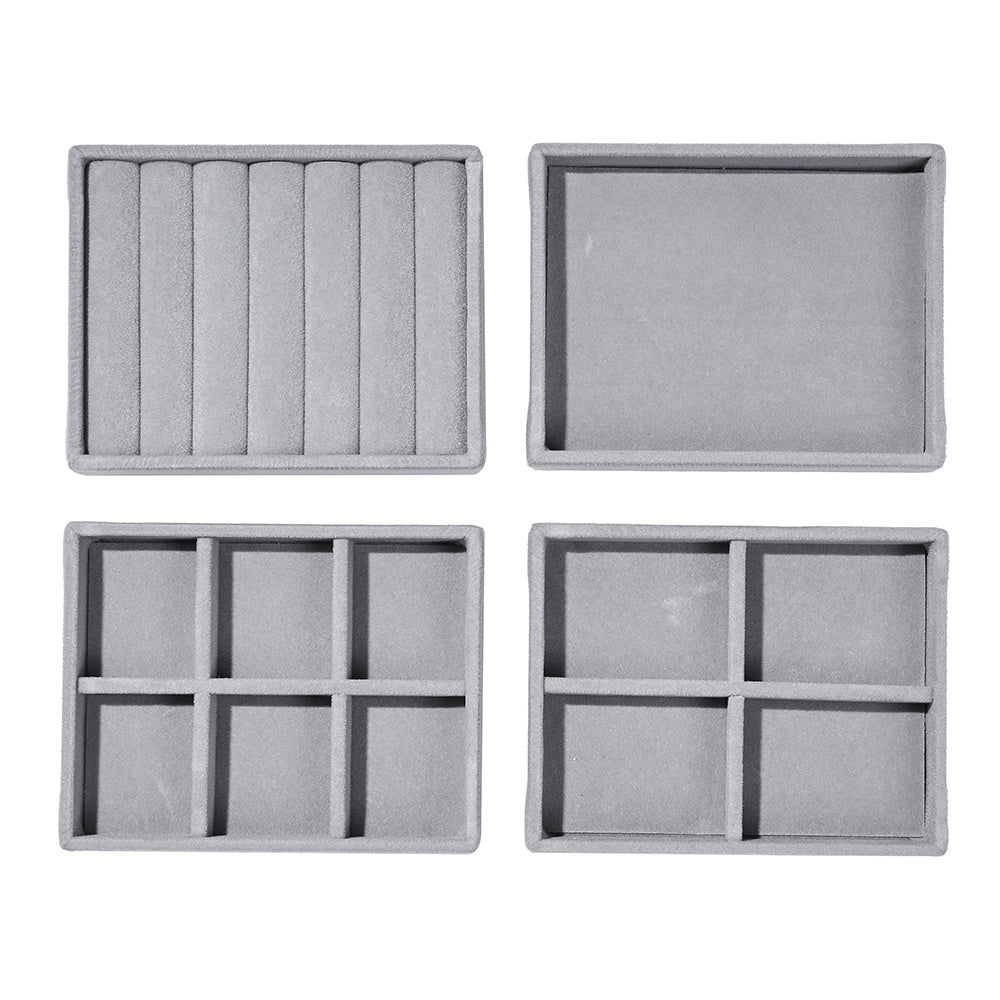 Elegant Velvet Jewelry Display Trays