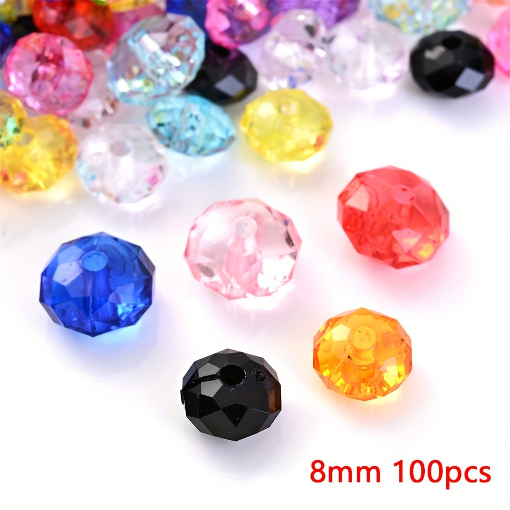 Acrylic Flat Spacer Beads