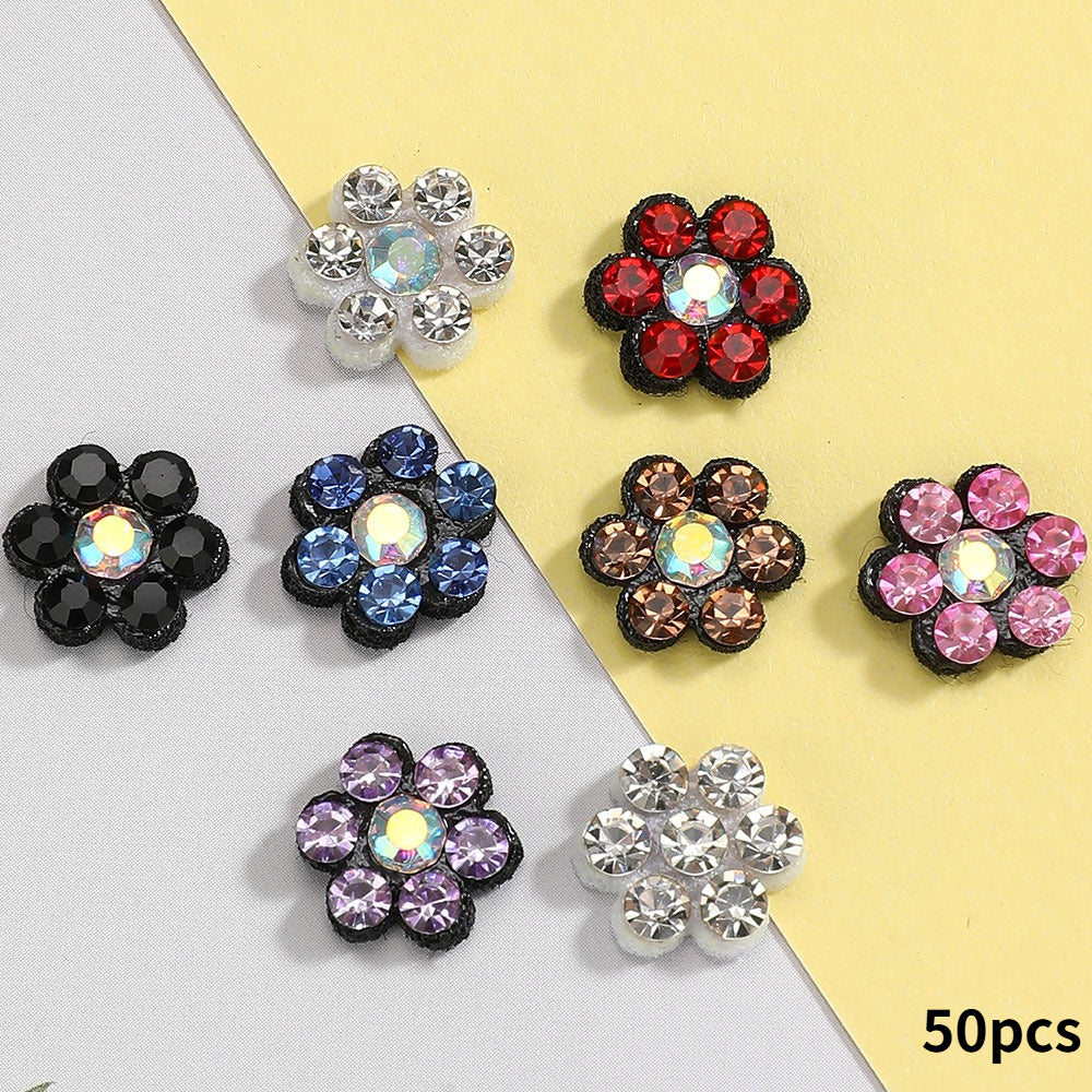 Plum Blossom Rhinestone Patches