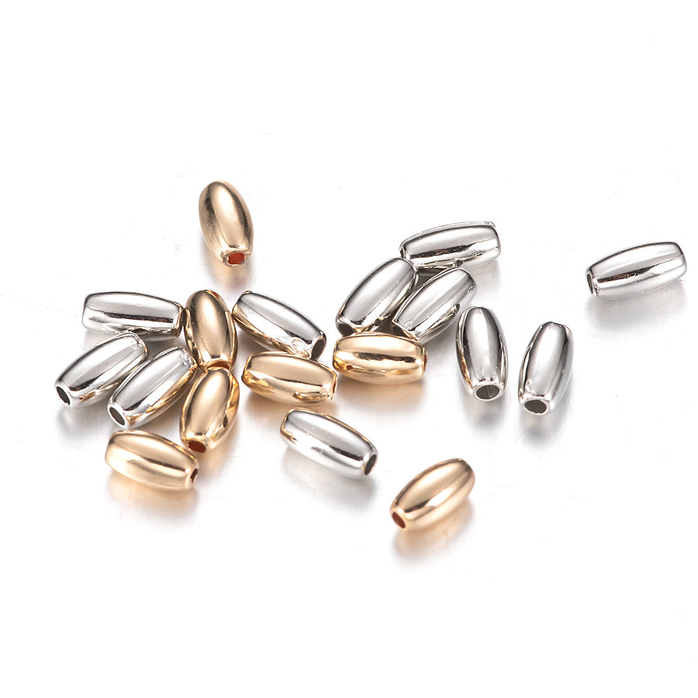 100pcs Oval Seed Spacer Beads Rice Beads