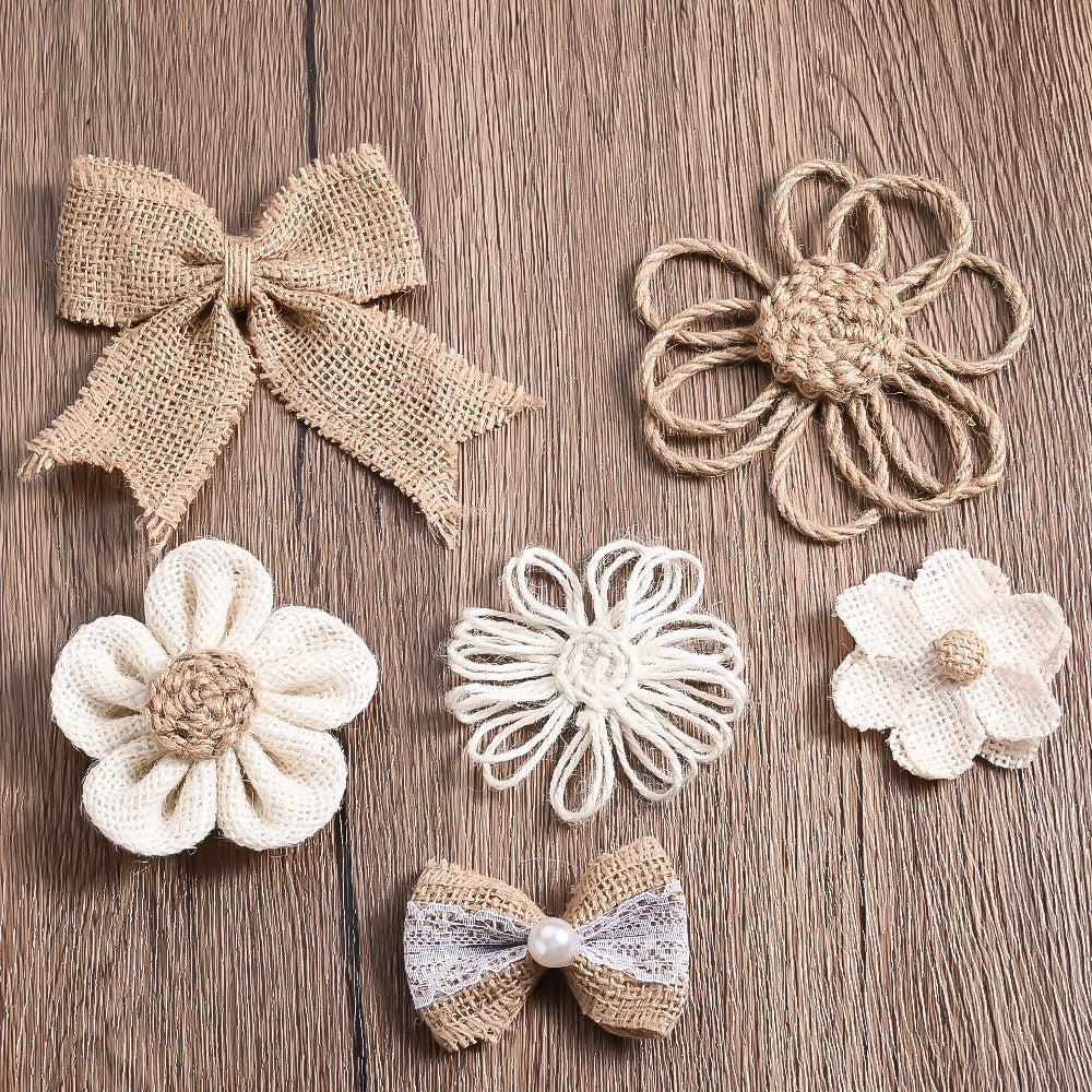 Hemp Rope Flower Set