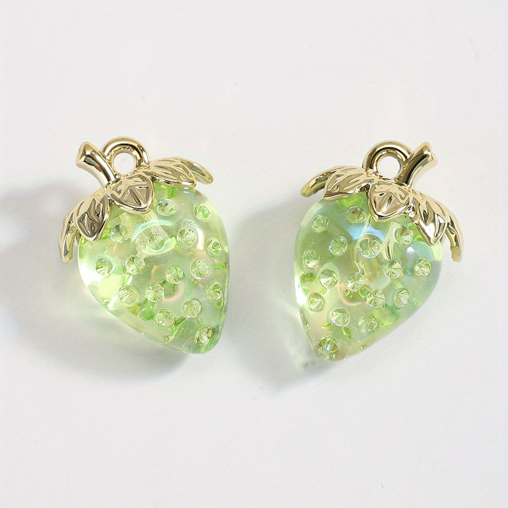 Y2K Strawberry Acrylic Pendants
