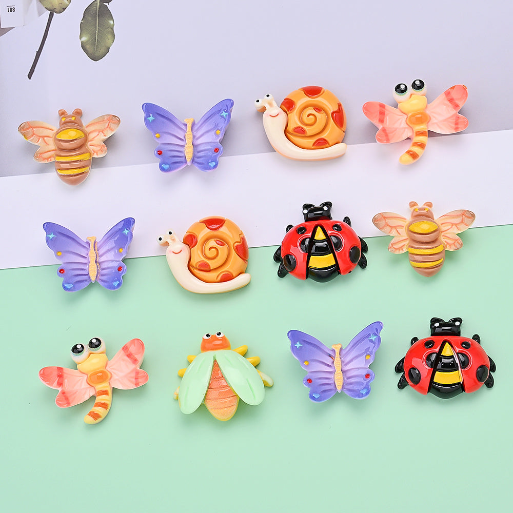 Cartoon Resin Insect Charms