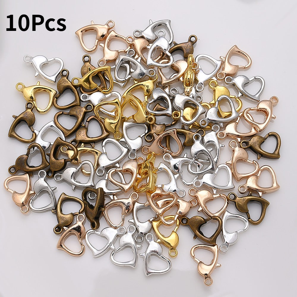 Heart Alloy Lobster Clasps