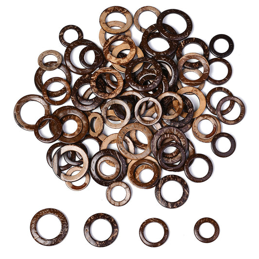 Natural Coconut Rondelle Spacer Beads