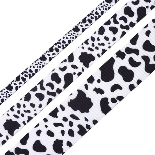 Cow Pattern Polyester Ribbon