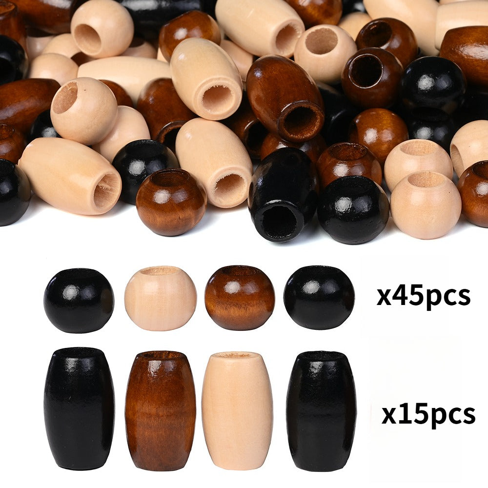 Oval Lotus Wooden Beads