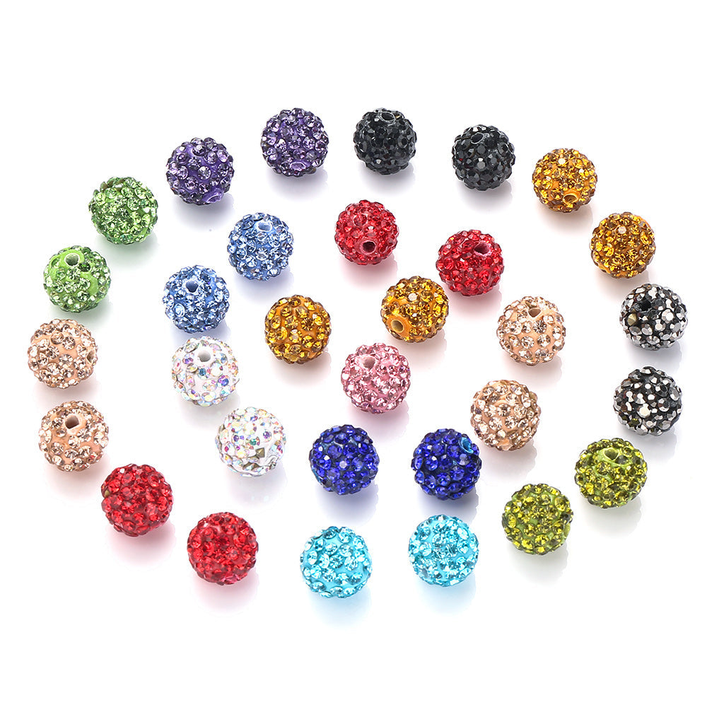 Rhinestone Spacer Beads Set