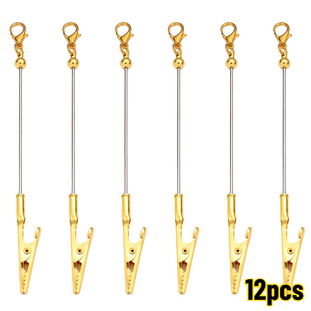 Beaded Card Holder Clips