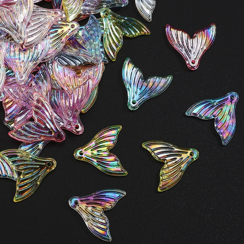 AB Mermaid Tail Pendant Charms