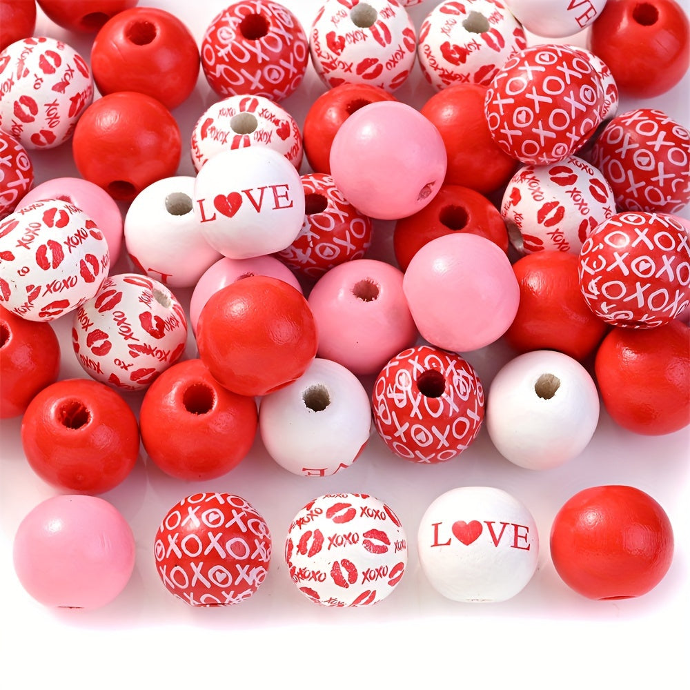 Creative Pattern Wooden Beads