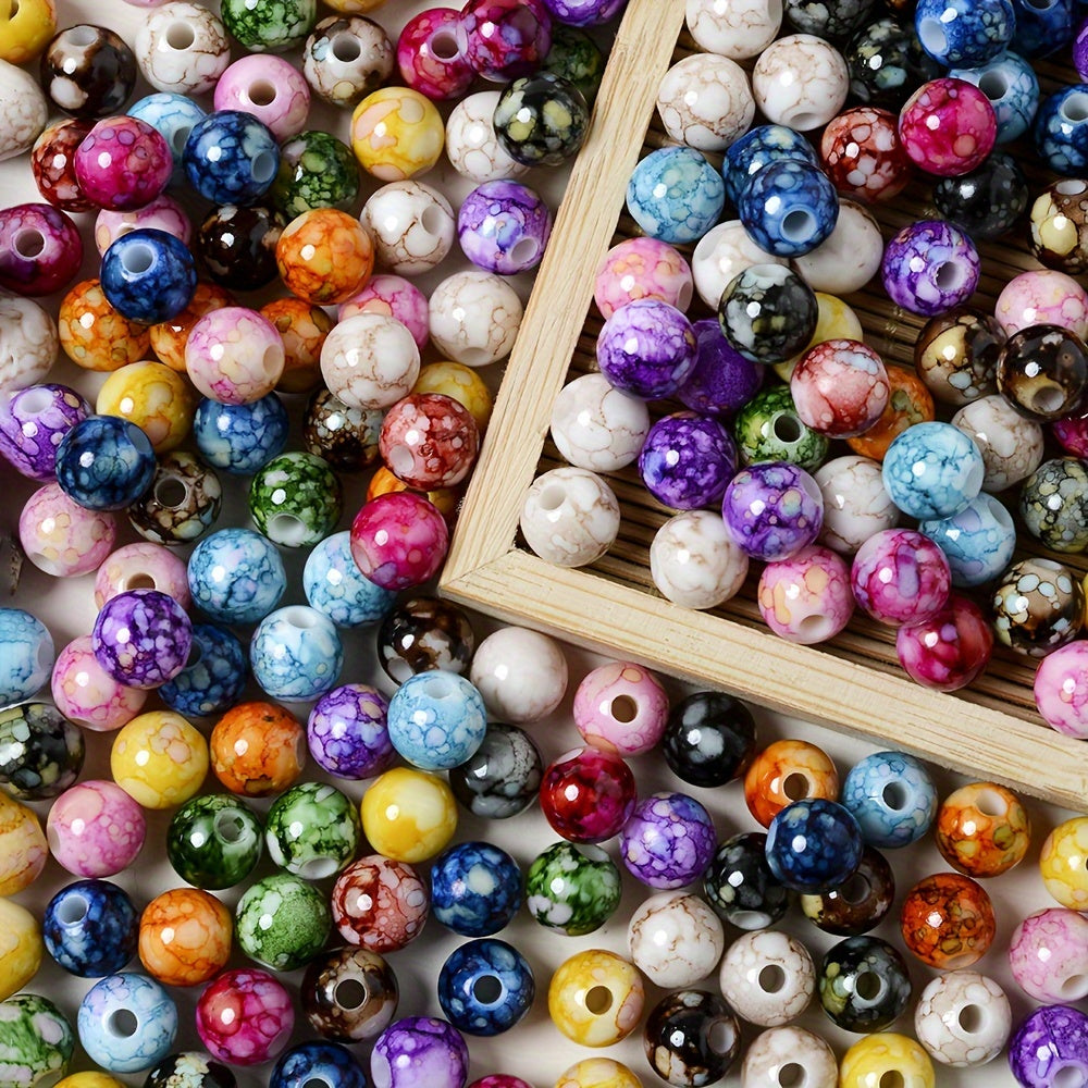 Cracked Acrylic Beads