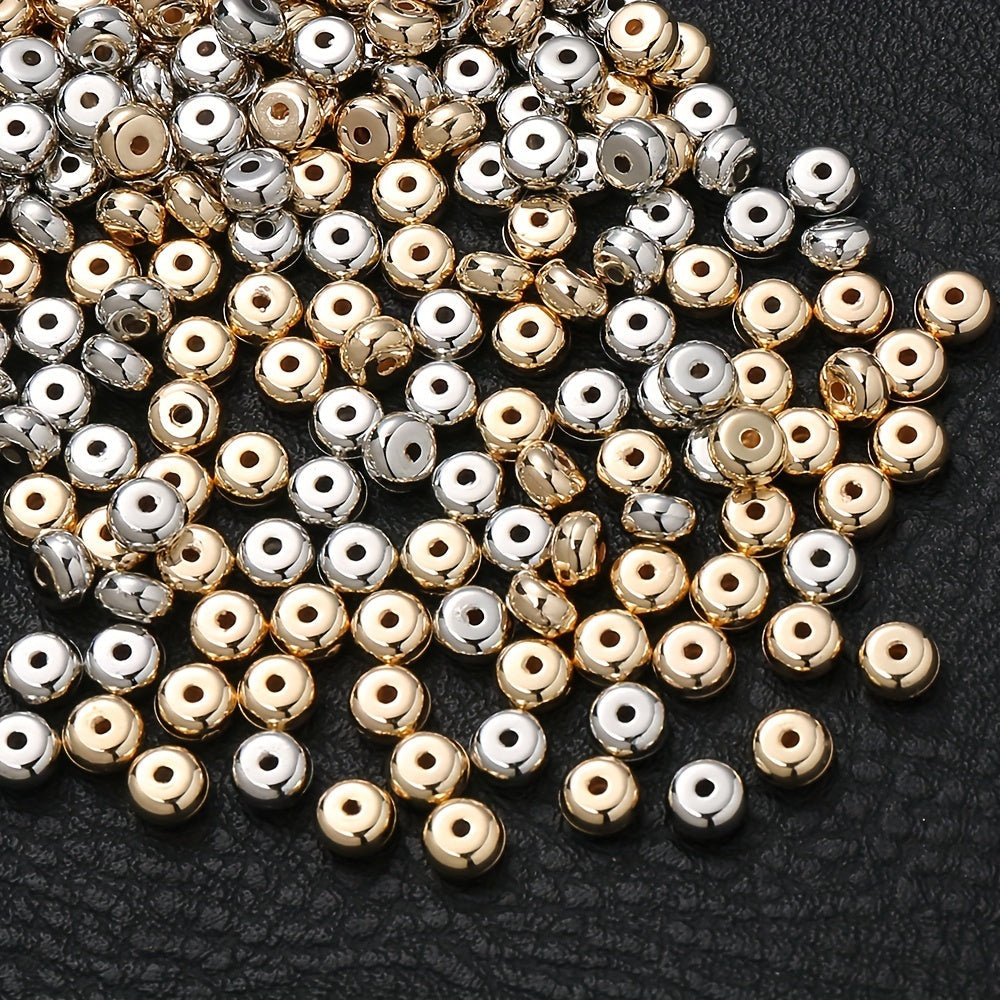 100PCS 7mm Bright Round CCB Spacer Bead Set