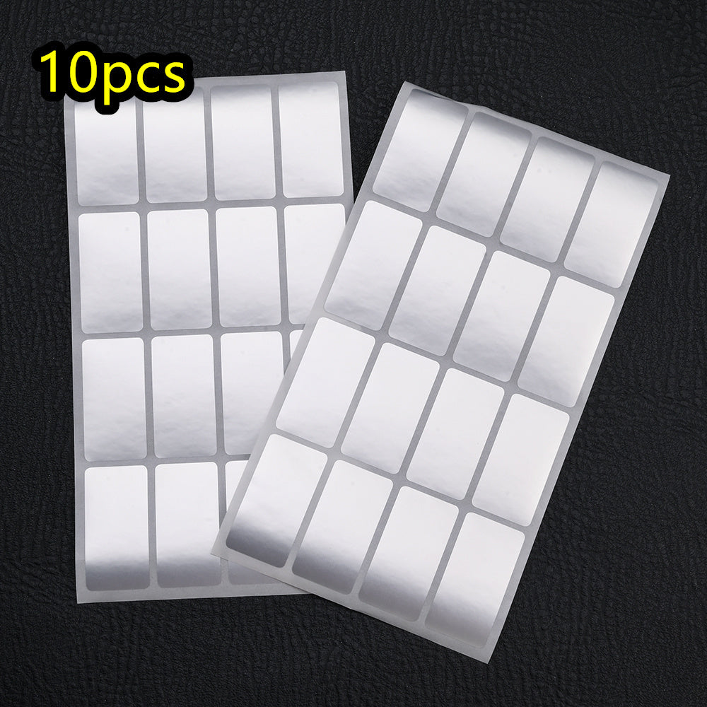 Silvery Waterproof Label Stickers