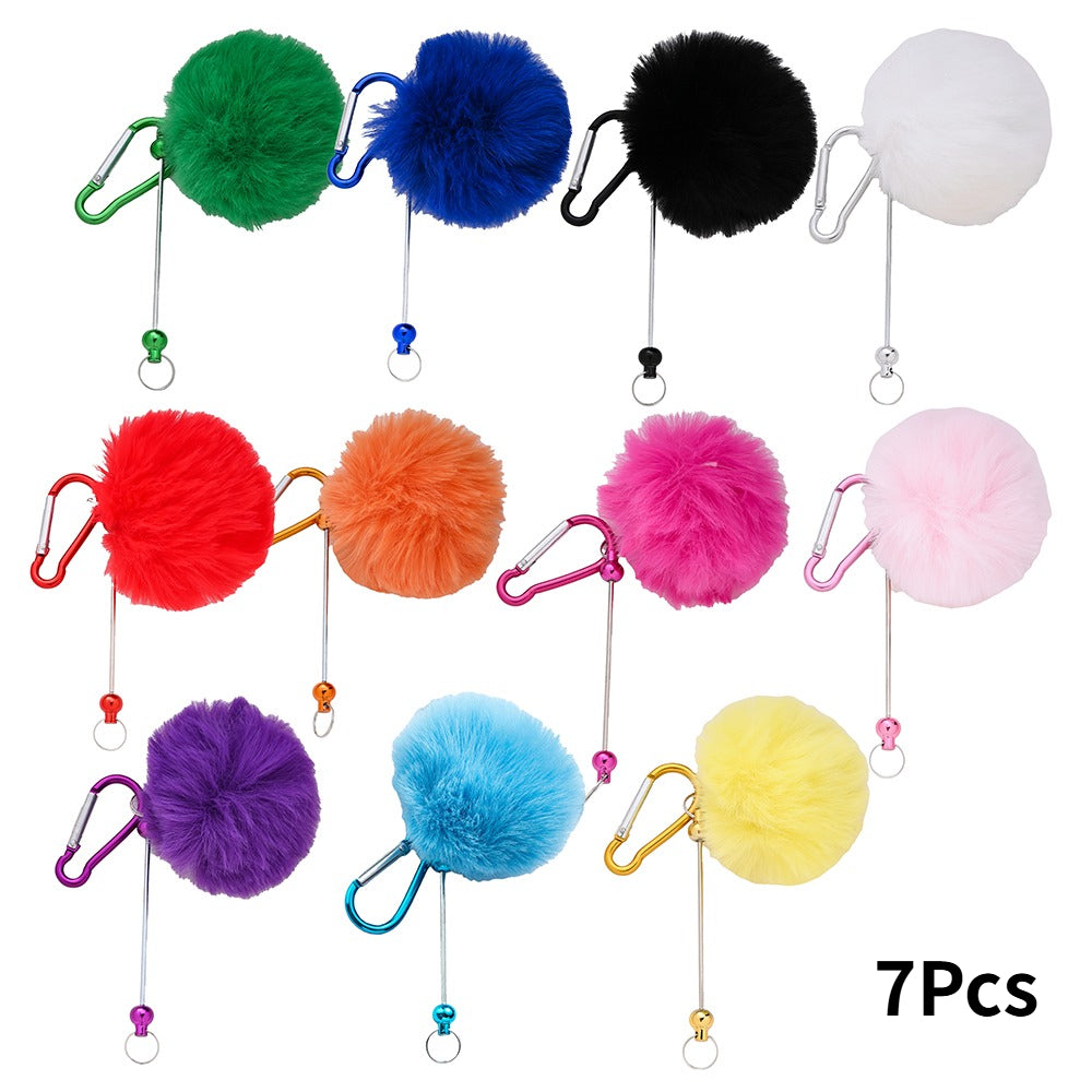 7-Piece 15.5x7 cm Climbing Buckles with Pom-Poms