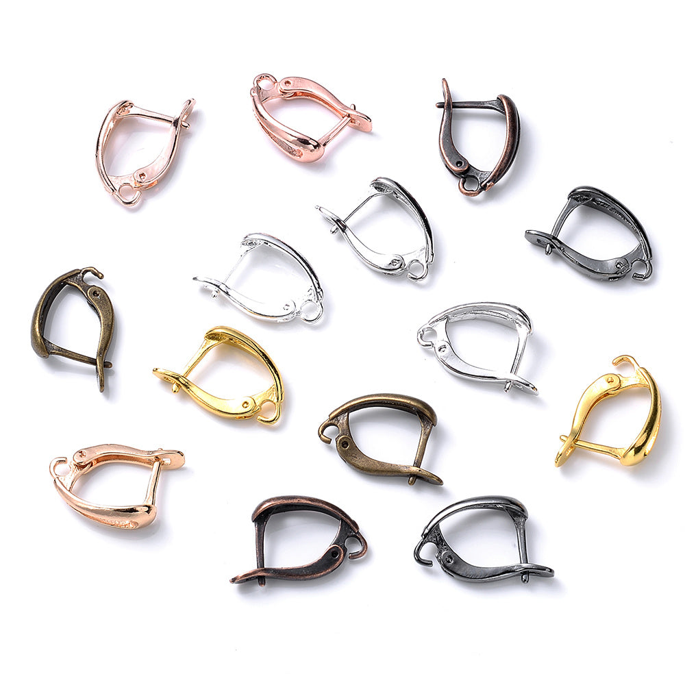 10-Piece D-Shape Copper Earring Hooks