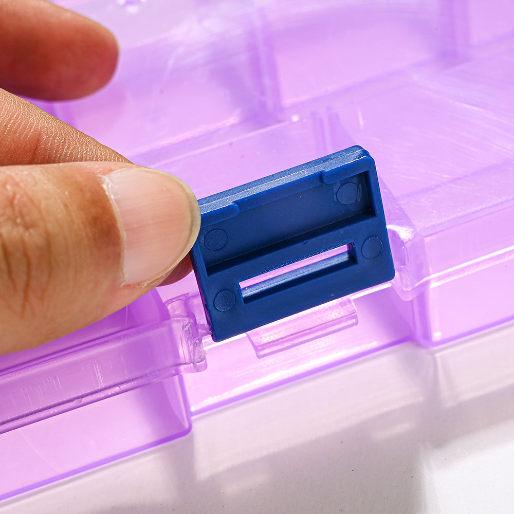 8-Grid Round Transparent Jewelry Storage Box