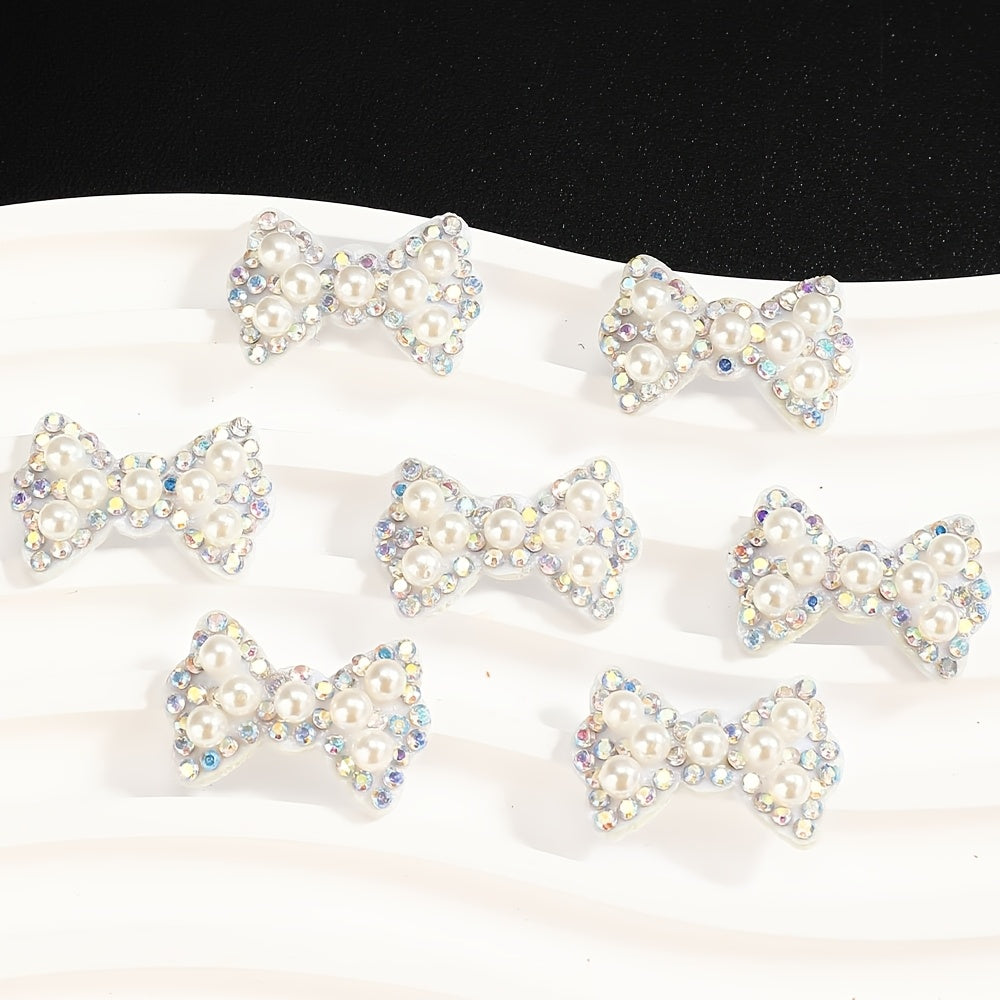 Rhinestone Bow Patches