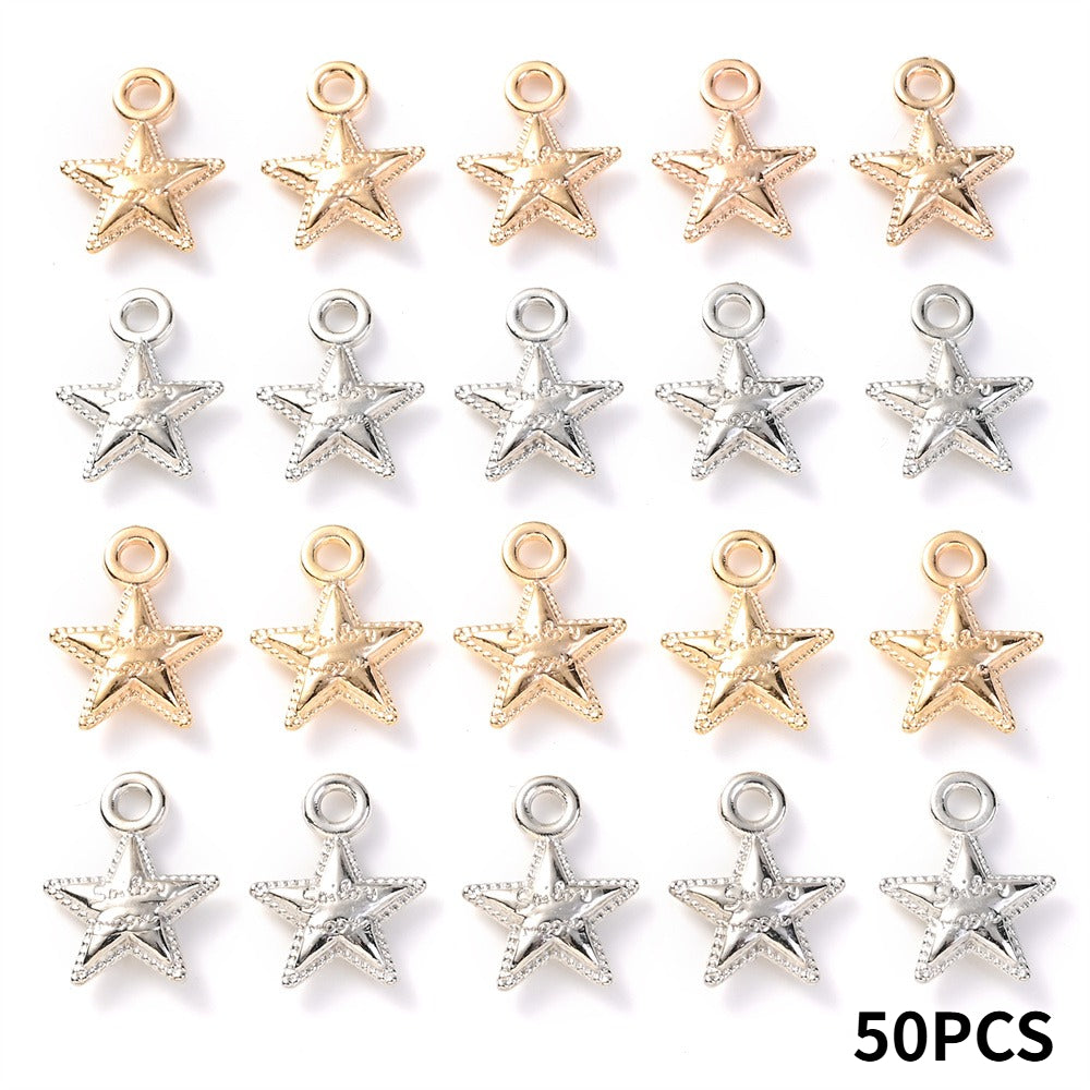 20PCS 12×15mm Antique Star CCB Pendant Beads