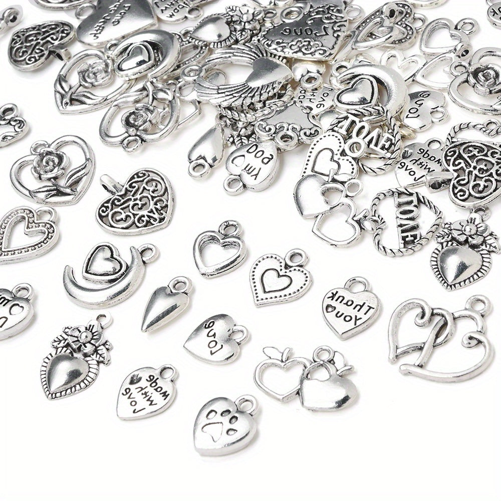 Vintage Metal Heart Pendants