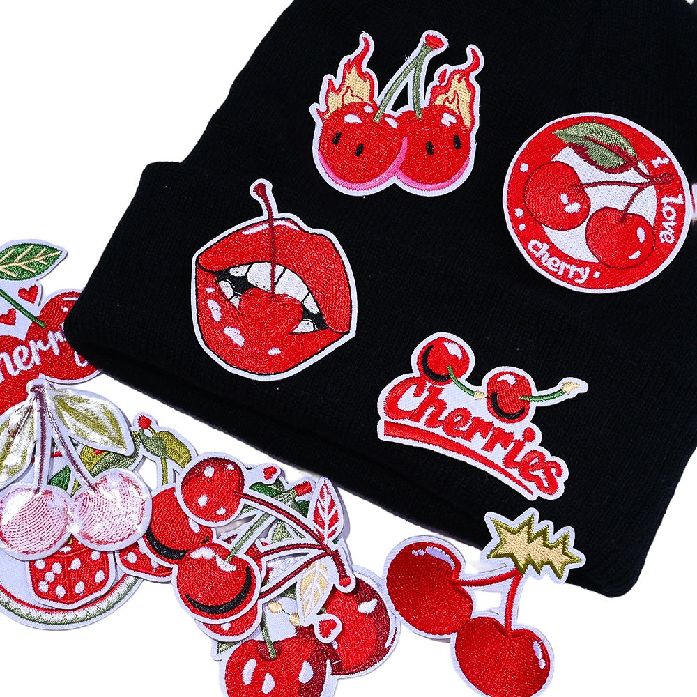 Red Cherry Shaped Patches