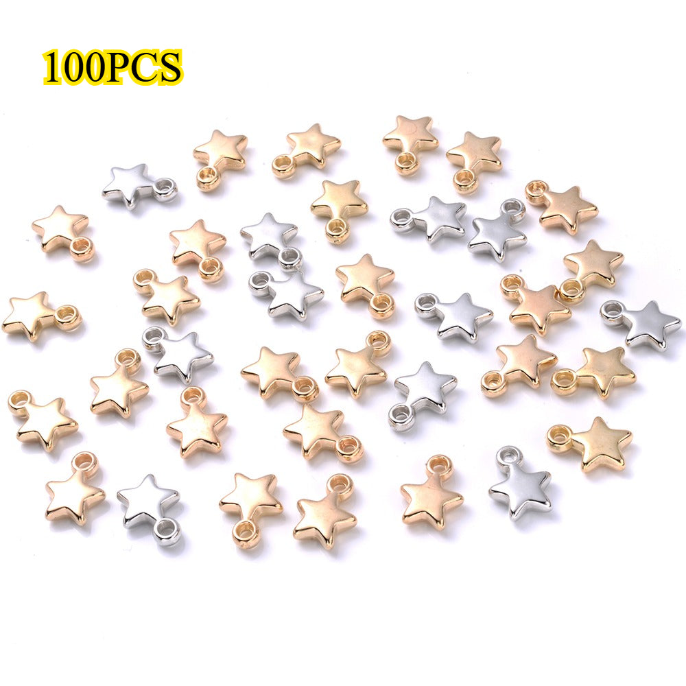 Star-Shaped CCB Plastic Pendants