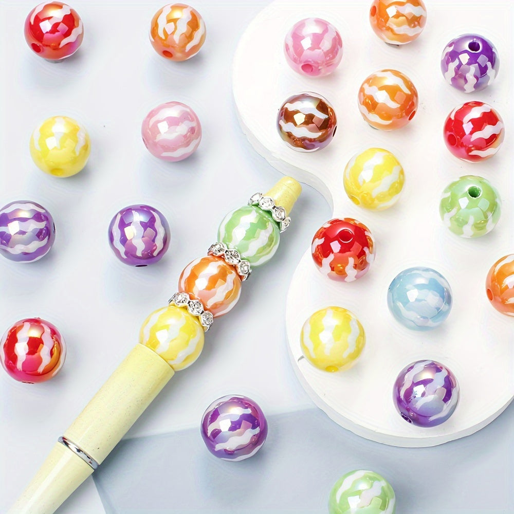10PCS Watermelon Pattern Acrylic Bead Set