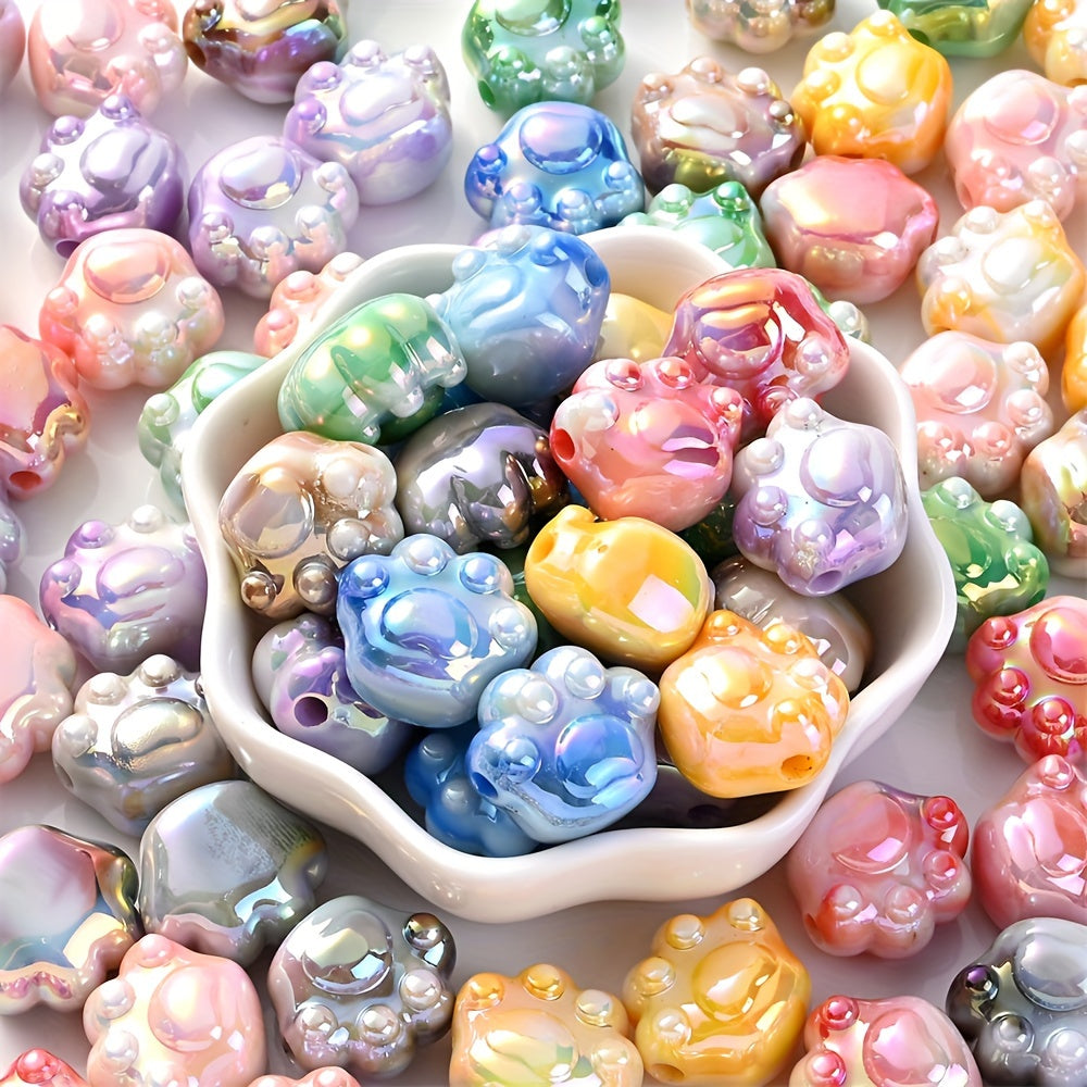 10PCS 16×19mm Bear Claw Acrylic Bead Set