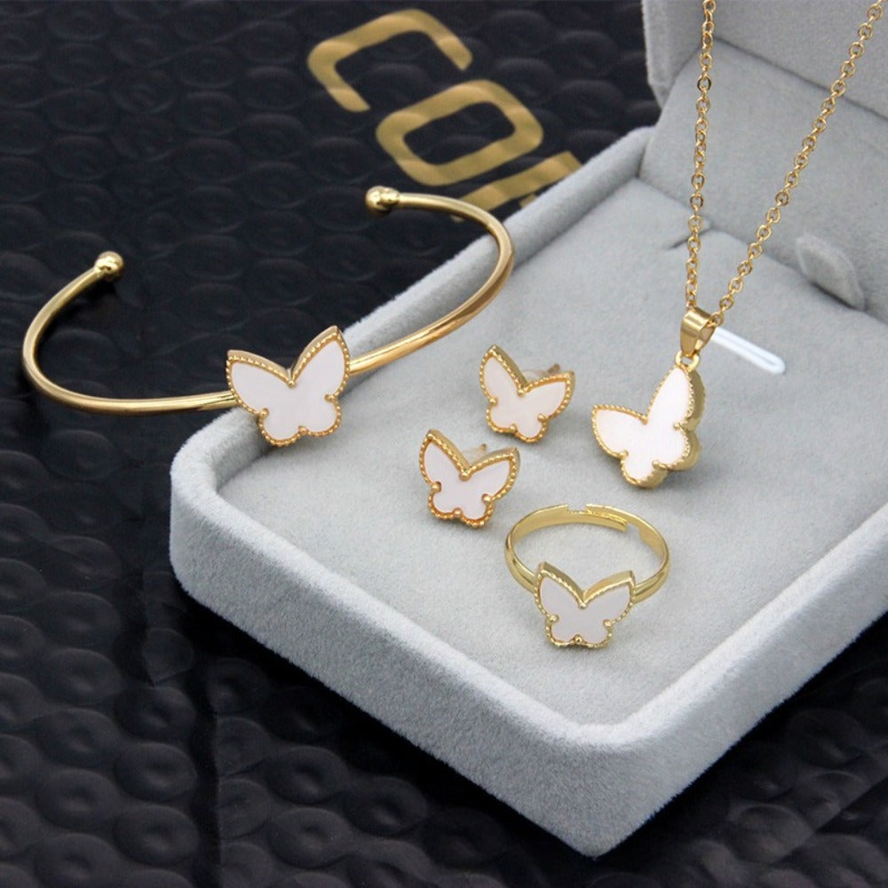 Double-Sided Butterfly Jewelry Set