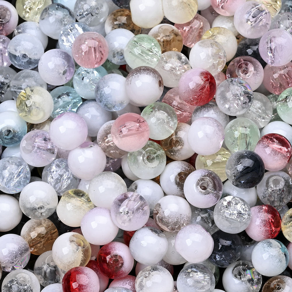 Milk Cap Glass Beads