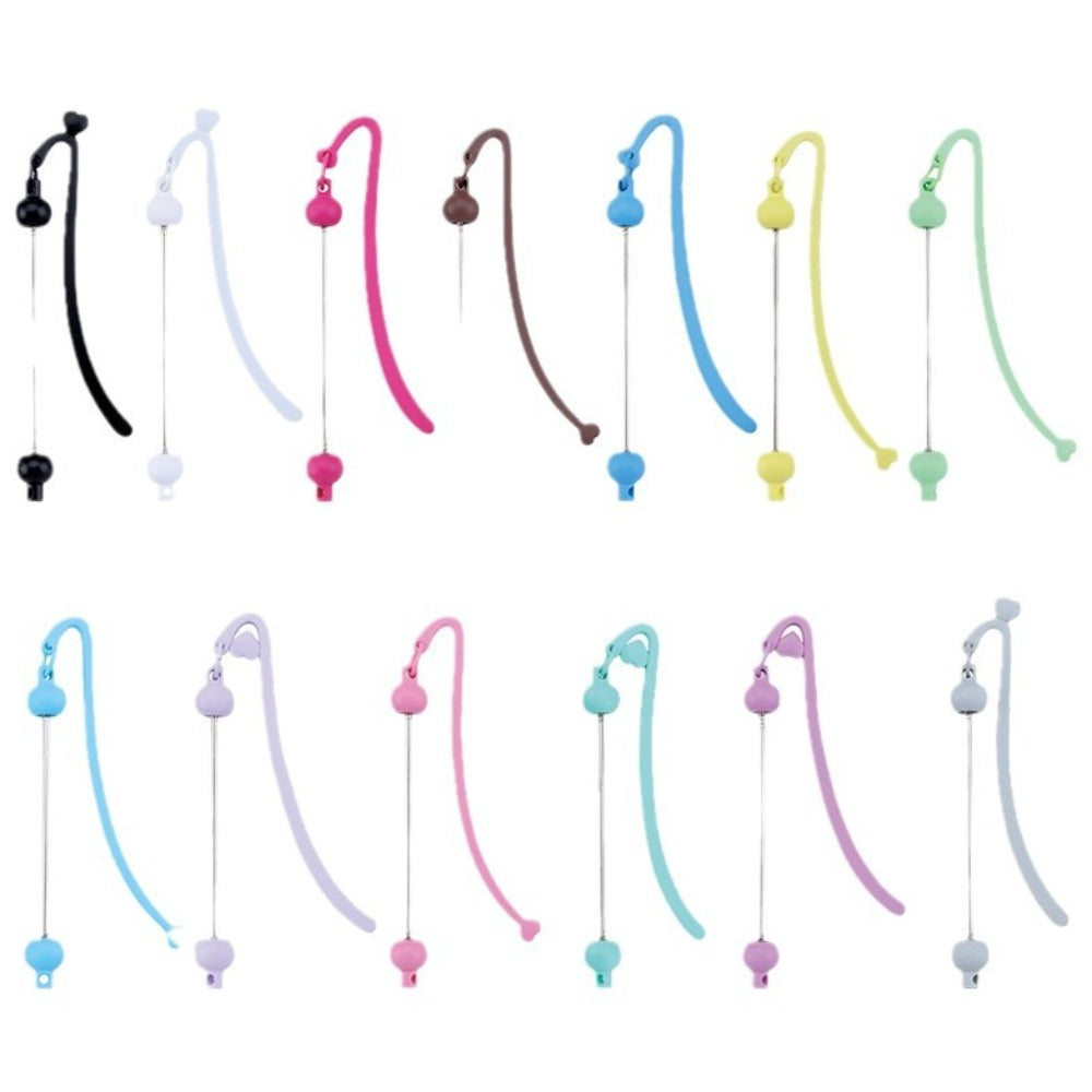 12-Piece Random Mixed Beadable Bookmark Set