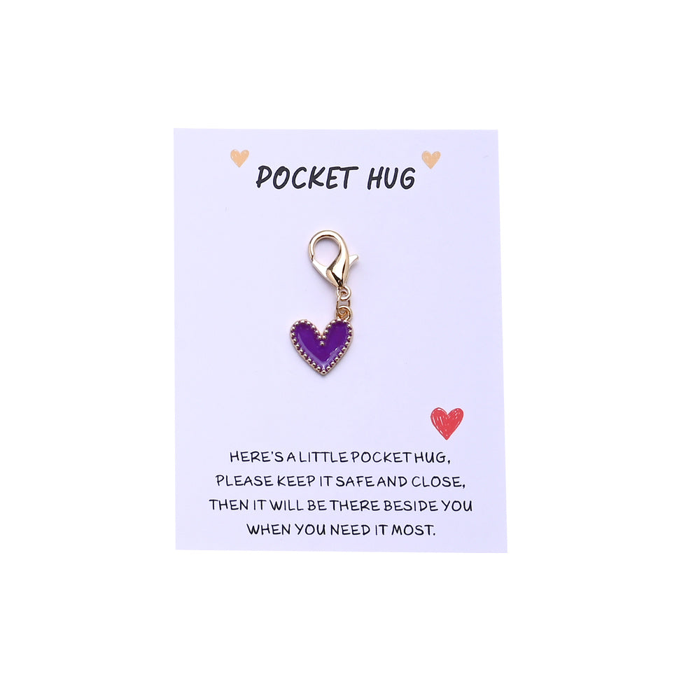 Heart Keychain with Thank You Card