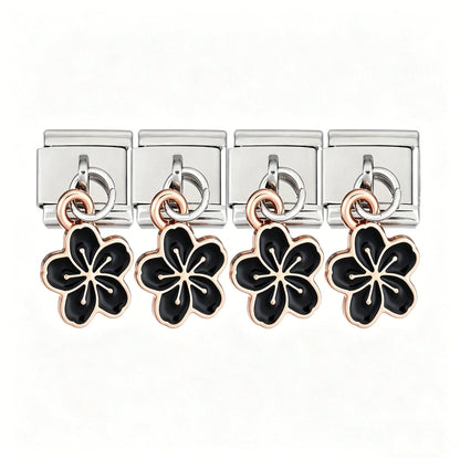Cherry Blossom Module Bracelet Pendant Charms