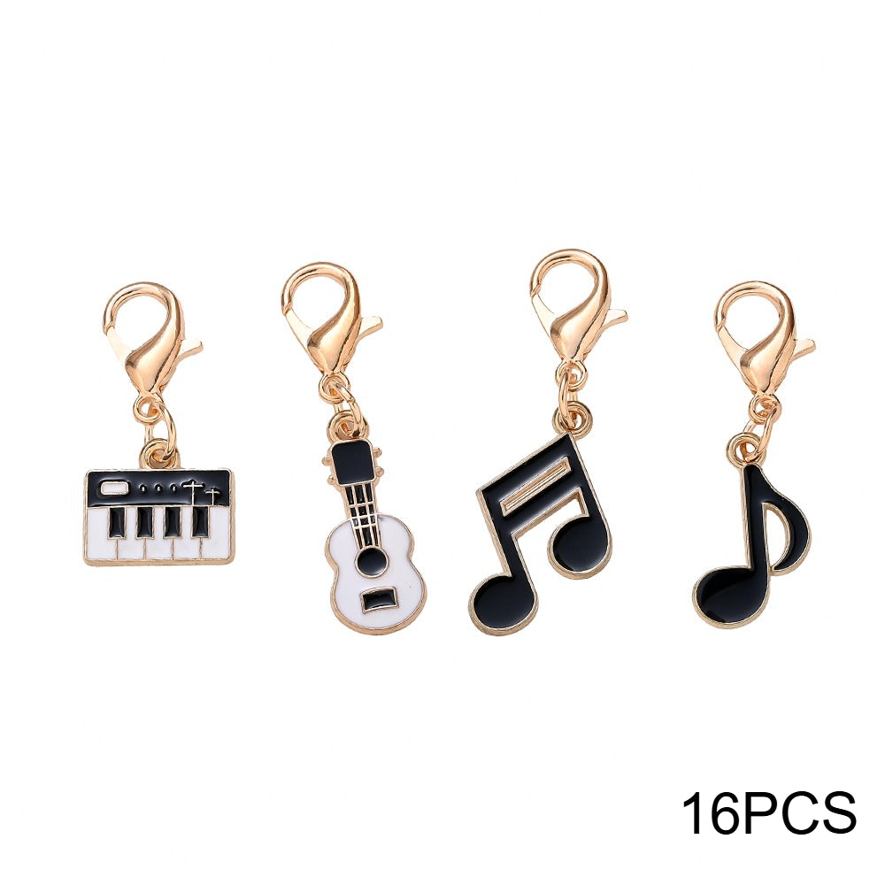 Music-Themed Alloy Pendant Charms