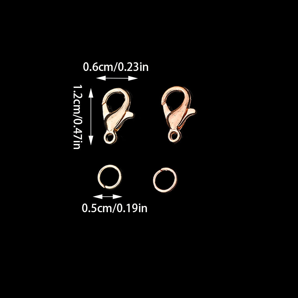 Lobster Clasp & Open Ring Jewelry Findings Kit