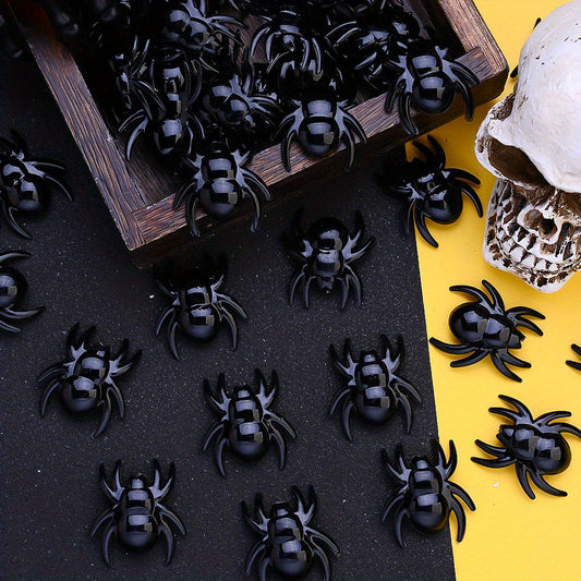 Black Resin Spider Decorations