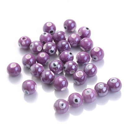 10PCS 10mm Multicolor Ceramic Bead Set