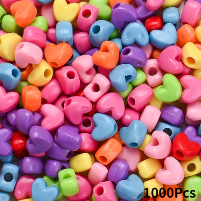 Mixed Heart Butterfly Acrylic Beads